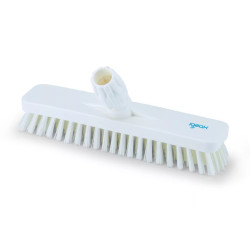 Súrolókefe fej műanyag 30 cm széles nyelezhető 0,5 mm Aricasa/Igeax fehér_1016WM Partvis, seprű, kefe, padozat, porolók Aricasa