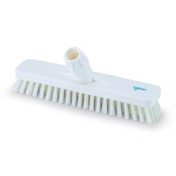 Súrolókefe fej műanyag 30 cm széles nyelezhető 0,5 mm Aricasa/Igeax fehér_1016WM Partvis, seprű, kefe, padozat, porolók Aricasa