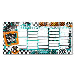 Órarend egylapos fiús, Ars Una ROLLIN MANIA (5228) 22 25db/csomag Órarend Ars Una