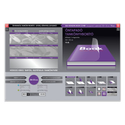 Tankönyvborító öntapadó, 50x33cm, 10 ív/csomag, Ars Una, virágmintás Füzet, könyv borító Ars Una