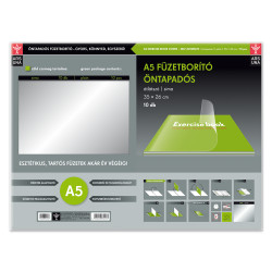 Tankönyvborító öntapadó, A5 35x26cm, 10 ív/csomag, Ars Una, víztiszta Füzet, könyv borító Ars Una