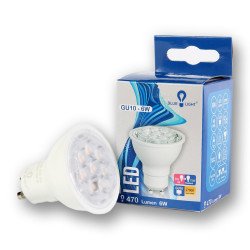 Led 6W GU10 2700k 470lm Blue Light Led izzók, csövek Blue Light