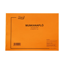 Erdő munkanapló A4, fekvő 25x3 példányos 121/V Nyilvántartás Bluering