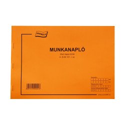 Erdő munkanapló A4, fekvő 25x3 példányos 121/V Nyilvántartás Bluering
