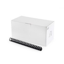 Spirál műanyag 28mm, 50 db/doboz, Bluering®, fekete Kötészeti kellék Bluering