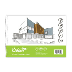 Vázlatfüzet FAMENTES B/5 32 lap 120gr. Bluering Vázlatfüzet, rajzfüzet Bluering