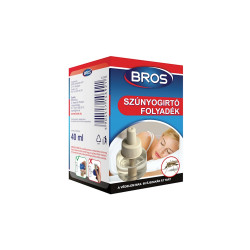 Szúnyogirtó utántöltő folyadék elektromos készülékhez 40 ml Bros Repülő és mászórovarok elleni szerek Bros