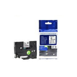 Feliratozógép szalag Brother TZE211 6mm ORIGINAL fekete/fehér Nyomtató és feliratozó gép, kellékek Brother