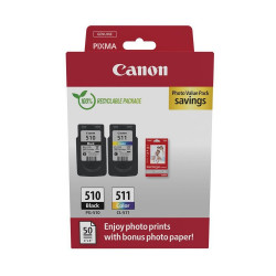 Canon PG510/511 tintapatron multipack + 50lap GP501 10x15 fényes fotópapír ORIGINAL Tintapatron original Canon