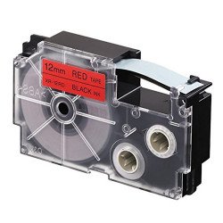 Feliratozógép szalag XR-12RD1 9mmx8m Casio piros/fekete Nyomtató és feliratozó gép, kellékek Casio