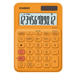 Számológép asztali 12 digit nagy kijelző Casio MS 20 UC narancssárga Számológép Casio