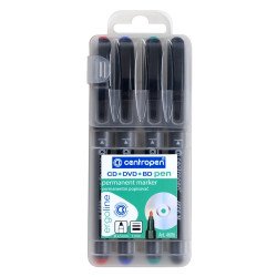 Alkoholos marker 1mm, CD/DVD Liner M Centropen 4606 4-es klt Permanent marker Centropen