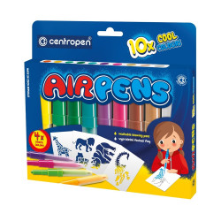 Filctoll fújós készlet Centropen AIRPENS 1500 Cool Set 10 klf. szín Filctoll Centropen