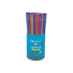 Grafitceruza HB, színes, kerek test,Connect 72 db/csomag, Grafitceruza Connect