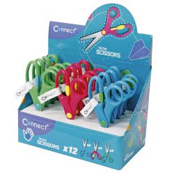 Olló 13cm, iskolai a fogón nyitás rásegítővel, Connect, Ollók, kések Connect