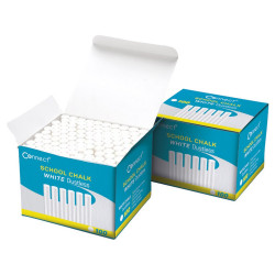 Táblakréta kerek pormentes, 100 db/doboz, Connect fehér Kréta Connect