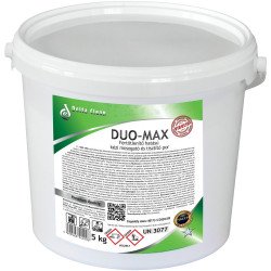 Mosogató- és tisztítópor fertőtlenítő hatással vödrös 5 kg DUO-MAX Kézi mosogatás Delta Clean