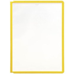 Bemutatótábla panel, A4, 5 db/csomag, Durable Sherpa sárga Bemutatótábla, mágneses info keret Durable