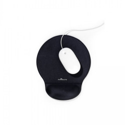 Egérpad csuklótámasszal, géltöltésű, Durable fekete Egérpad Durable