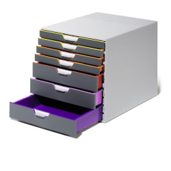 Fiókos irattároló, 7 fiókkal, Durable Varicolor® 7 Fiókos irattároló, irattartó Durable