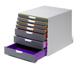 Fiókos irattároló, 7 fiókkal, Durable Varicolor® 7 Fiókos irattároló, irattartó Durable