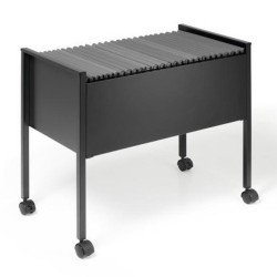 Függőmappa tároló, A4, görgős Durable Eco 80 fekete Függőmappa Durable