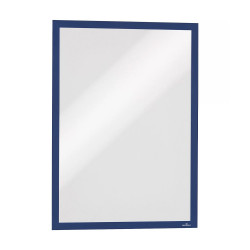 Infókeret A3, 5 db/csomag, Durable Duraframe® Magnetic sötétkék Bemutatótábla, mágneses info keret Durable