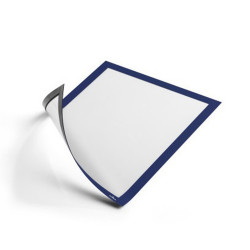 Infókeret A4, 5 db/csomag, Durable Duraframe® Magnetic sötétkék Bemutatótábla, mágneses info keret Durable