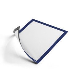 Infókeret A4, 5 db/csomag, Durable Duraframe® Magnetic sötétkék Bemutatótábla, mágneses info keret Durable