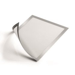 Infókeret A4, Durable Duraframe® Magnetic ezüst Bemutatótábla, mágneses info keret Durable