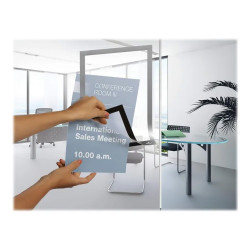 Infókeret A4, mágneses záródás, Durable Duraframe® ezüst Bemutatótábla, mágneses info keret Durable