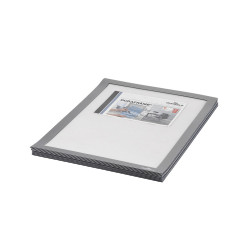 Infókeret A4, XXL csomag, 10 db/doboz, Durable Duraframe® ezüst Bemutatótábla, mágneses info keret Durable