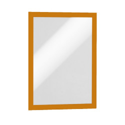 Infókeret A4, XXL csomag, 10 db/doboz, Durable Duraframe® narancssárga Bemutatótábla, mágneses info keret Durable