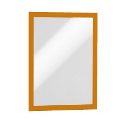 Infókeret A4, XXL csomag, 10 db/doboz, Durable Duraframe® narancssárga Bemutatótábla, mágneses info keret Durable