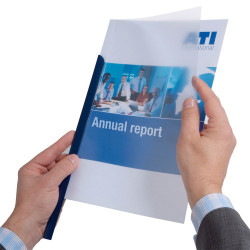 Iratsín lefűzhető 3mm, 100db/doboz, Durable sötétkék Kötészeti kellék Durable