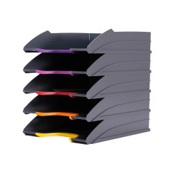 Irattálca műanyag 5 db/szett 770557 Durable Varicolor® antracit Irattálca Durable