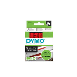 Feliratozógép szalag Dymo D1 S0720870/45807 19mmx7m, ORIGINAL, fekete/piros Nyomtató és feliratozó gép, kellékek Dymo