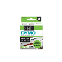 Feliratozógép szalag Dymo D1 S0720910/45811 19mmx7m, ORIGINAL, fehér/fekete Nyomtató és feliratozó gép, kellékek Dymo