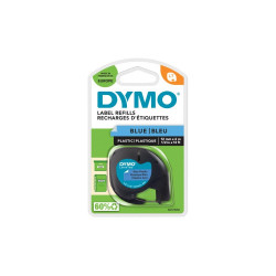 Feliratozógép szalag Dymo Letratag S0721650/59426 12mmx4m ORIGINAL kék Nyomtató és feliratozó gép, kellékek Dymo