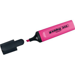 Szövegkiemelő 2-5mm, vágott Edding 345 rózsa Szövegkiemelő EDDING