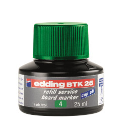 Tinta utántöltő táblamarkerhez 25ml, Edding BTK25 zöld Táblamarker betét EDDING