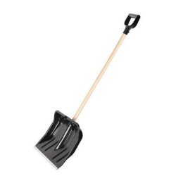 Hólapát 40 cm széles műanyag fej fa nyél Vödrök, lapátok Egyéb