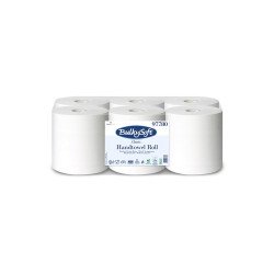 Ipari törlő 2 rétegű 250 m/tekercs 100 % cellulóz 6 tekercs/karton BulkySoft_97780 hófehér Papírtörlők Egyéb