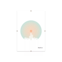 Képkeret, klipes, üveggel, 18x24 cm Vizuál, irányító tábla Egyéb