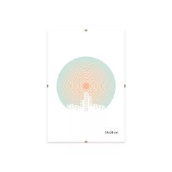 Képkeret, klipes, üveggel, 18x24 cm Vizuál, irányító tábla Egyéb