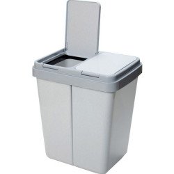 Szemetes kuka 2 x 25 literes műanyag szelektív DUO-BIN Papírkosár, szemetes Egyéb
