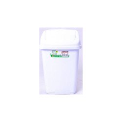 Szemetes kuka billenő fedéllel műanyag 5 literes fehér Papírkosár, szemetes Egyéb