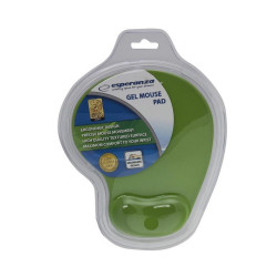 Egérpad csuklótámasszal, géltöltésű, Esperanza zöld Egérpad Esperanza