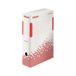 Archiváló doboz A4, 100mm, újrahasznosított karton Esselte Speedbox fehér Archiválás Esselte