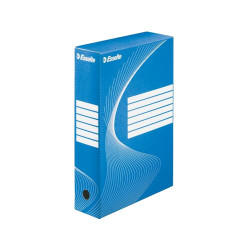 Archiváló doboz A4, 80mm, karton Esselte Boxycolor kék Archiválás Esselte
